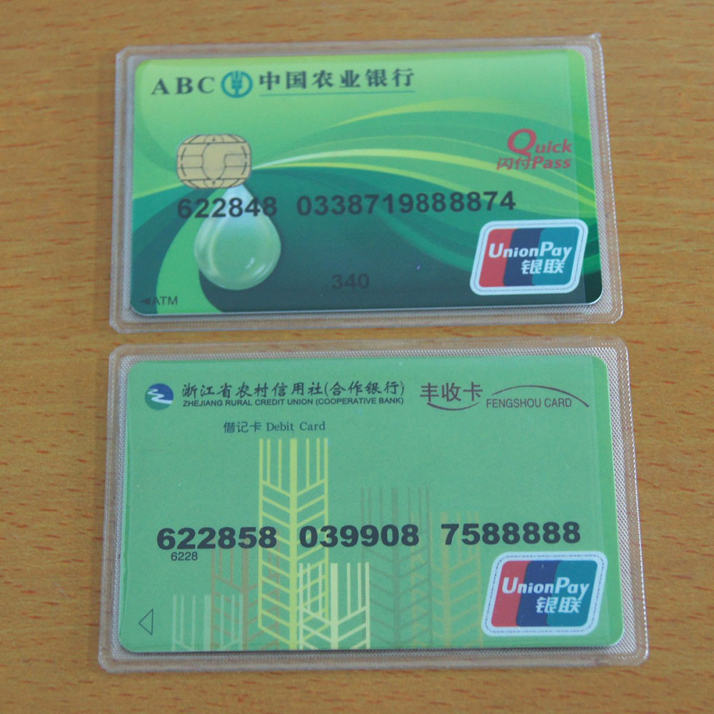 Set 10 bọc đựng thẻ PVC trong