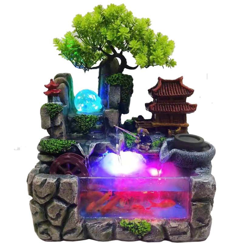 Bộ tiểu cảnh thác nước tài lộc
