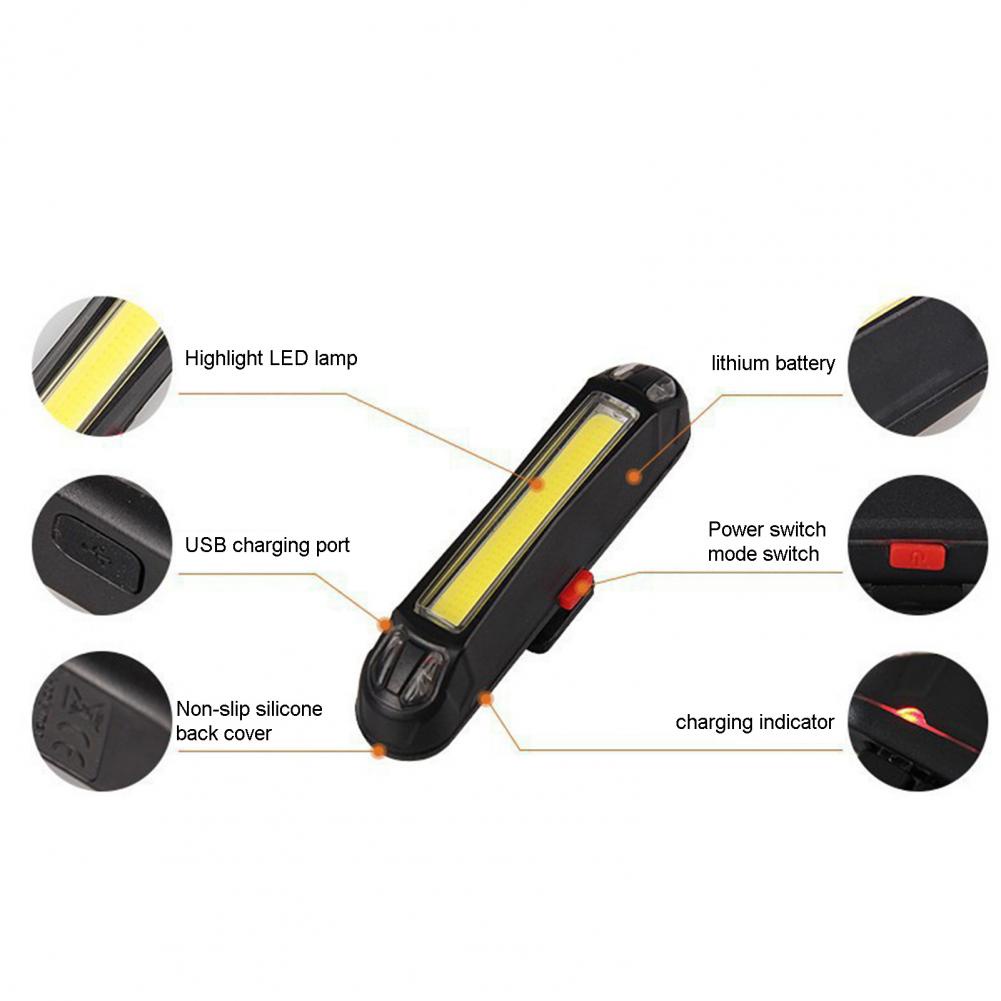 USB Có Thể Sạc Lại nhấp nháy đèn đi xe đạp đèn cảnh báo cho xe máy xe đạp sửa đổi bay không người lái máy bay đèn ban đêm