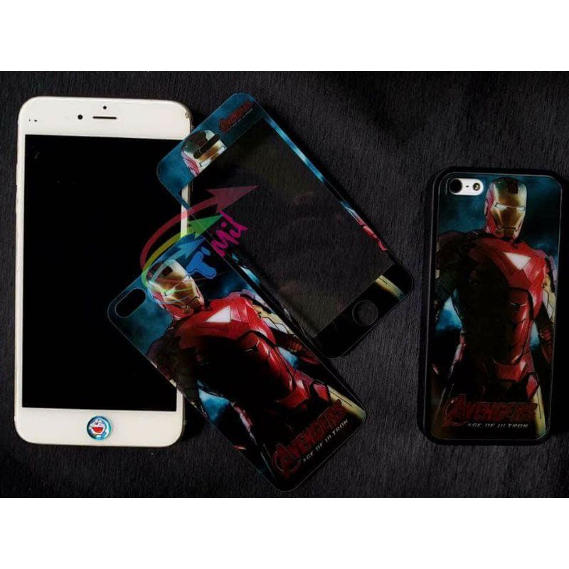 Bộ 2 cường lực full AVENGERS IP 6PLUS, 6S PLUS