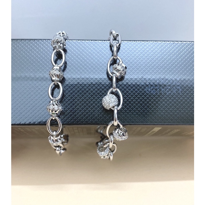 Lắc tay nữ dạng xích cách điệu tinh tế- Bạc Ý 925