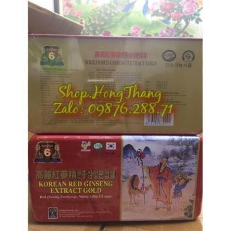 Viên bổ Korean red ginseng gold Giúp bồi bổ cơ thể, ăn ngủ ngon, cho người suy nhược cơ thể
