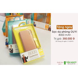 TẶNG NGAY: 01 SẠC DỰ PHÒNGI ARUN 8000 mAh TRỊ GIÁ 150K