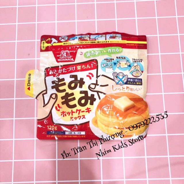 Bột làm bánh pancake morinaga 120g (date 4/2024)