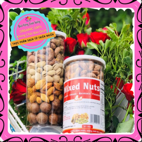 [Mới ra lò] Hạt Mix Nuts 4 loại 🎨 Macca – Hạnh nhân – Dẻ cười – Điều 🎨 GIÀU CHẤT XƠ, TỐT CHO TIM MẠCH (500g) | BigBuy360 - bigbuy360.vn
