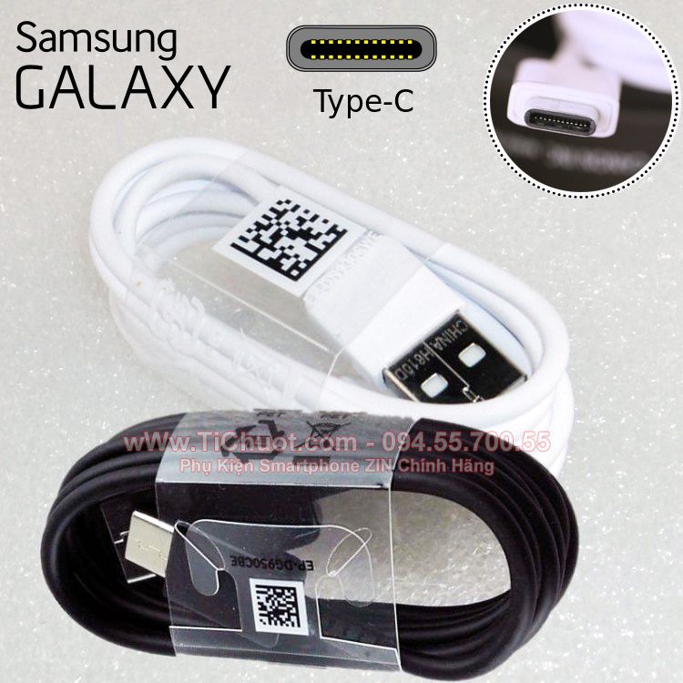 Cáp Samsung 1.5m Type-C Nhựa Bóng Sạc Nhanh ZIN Chính Hãng