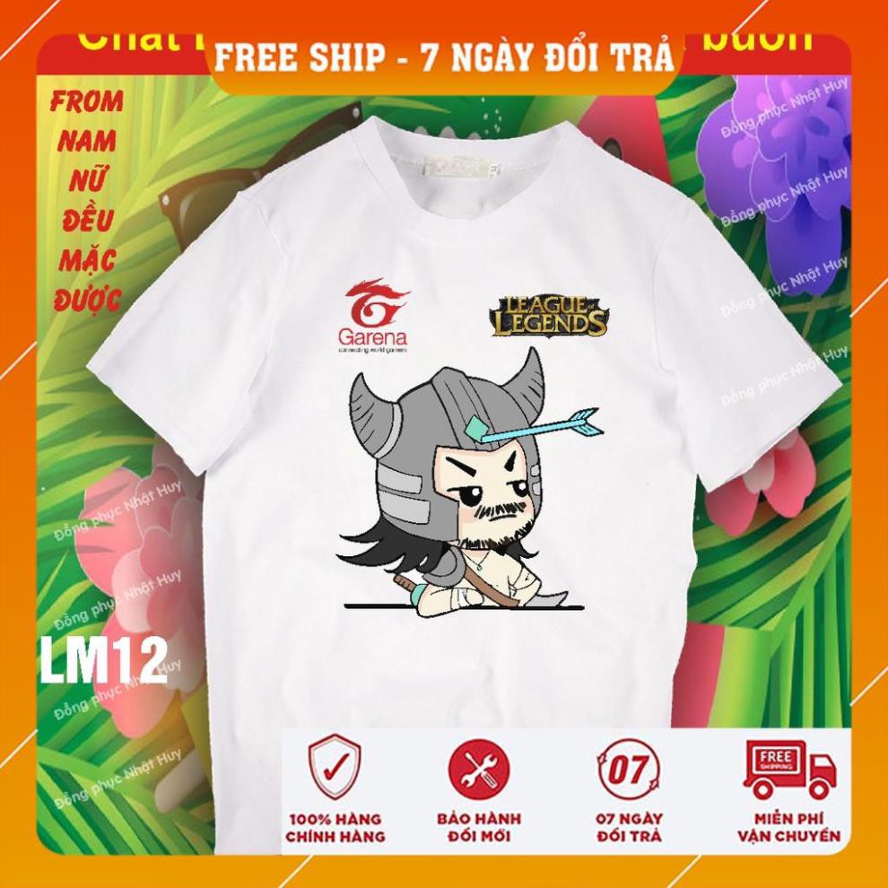 áo thun game Liên minh huyền thoại lol LM2, chất đẹp, bao đổi trả,phông, yasuo, teamo,leesin, tôn ngộ không