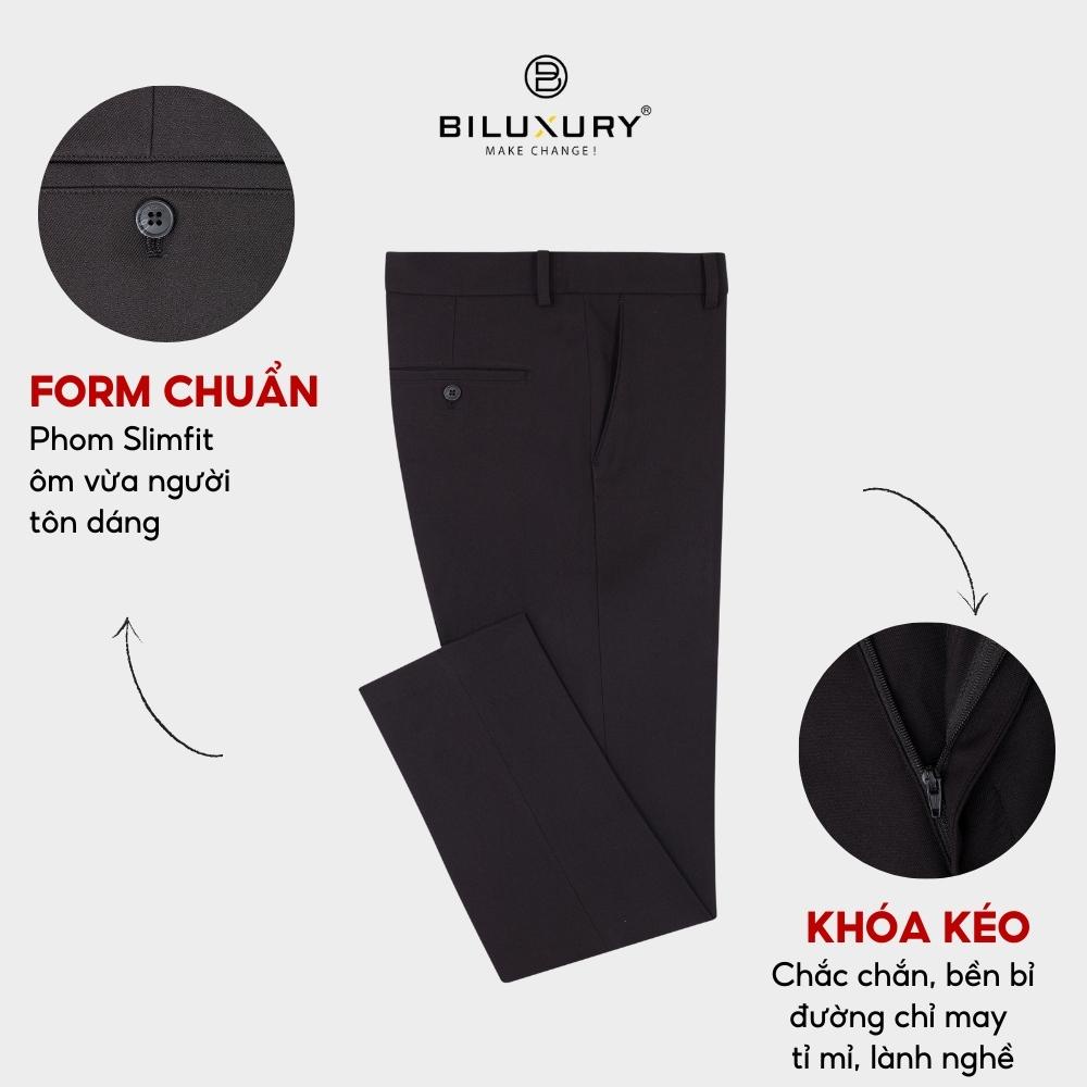 Quần Âu Tây 5QAUB004 Nam Công Sở Biluxury NANO Siêu Nhẹ Đẳng Cấp