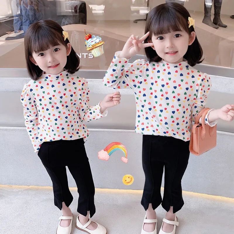 Áo thun IQ ANGEL cho nữ dài tay phong cách Hàn Quốc mới