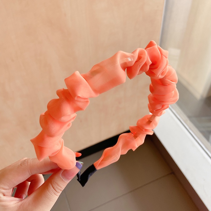 Băng Đô Xếp Ly Chống Trượt Kiểu Hàn Quốc Thiết Kế Ngọt Ngào Cho Nữ