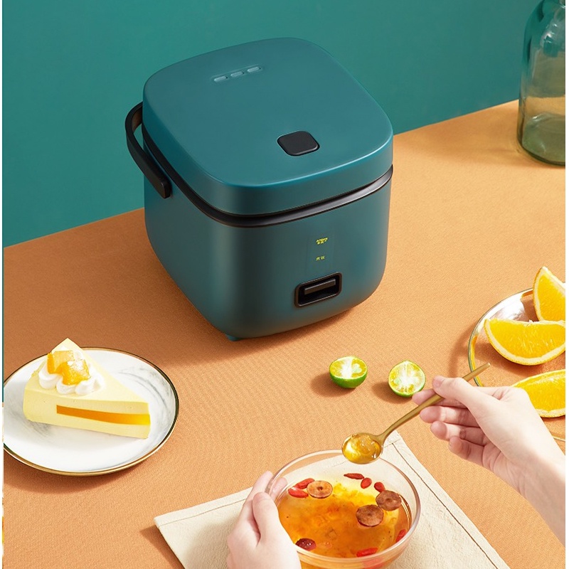 Nồi cơm điện mini đa năng  1,2L cho 1-2 người ăn-Rice Cooker/ Nồi cơm điện nhỏ, nồi mini siêu nhỏ chống dính