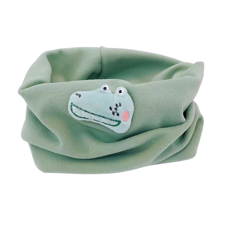 Khăn Choàng Cotton Dày Mềm Mại In Họa Tiết Hoạt Hình Dễ Thương Giữ Ấm Mùa Thu Đông Cho Bé Sơ Sinh