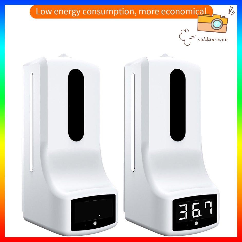 [SOE]  K9 2-in-1 White Non-contact Digital Infrared Thermometer and Automatic Sensor Soap Dispenser for Office Mall