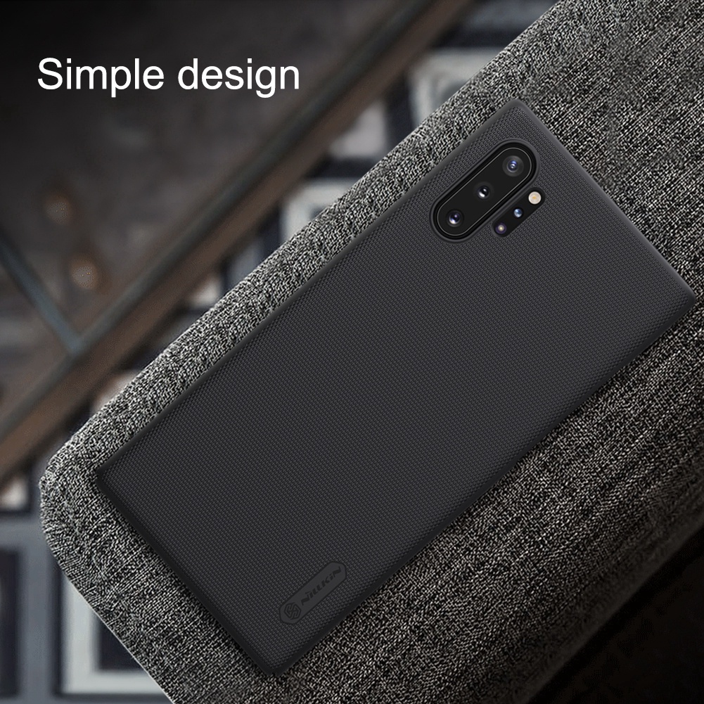 Ốp điện thoại NILLKIN Super Frosted Shield sử dụng vật liệu PC chống bám vân tay cho Samsung Galaxy Note 10/Note Plus
