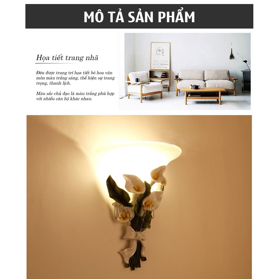 Bảo hành 1 năm * Đèn Led treo tường, đèn tường, đèn gắn tường nhà cầu thang Led , đèn tường hoa giá rẻ