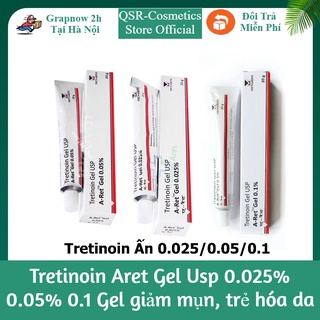 Tretinoin aret gel usp 0.025% 0.05% 0.1 gel giảm mụn, trẻ hóa da - tretinoin ấn độ