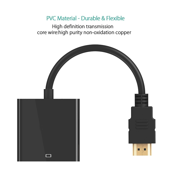 Bộ Chuyển Đổi Hdmi Sang Vga Hd Cho Máy Chiếu / Màn Hình Ps4