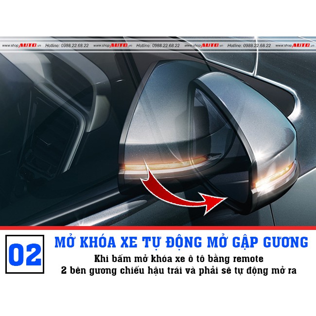 [ ⚡Free Ship 50k⚡]  Mazda 3 gập gương lên kính Zin theo xe cắm Zin 2010-2019