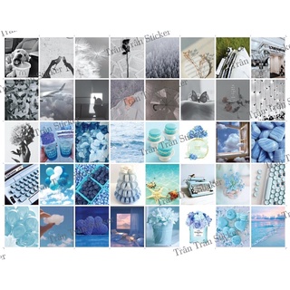 sticker aesthetic set  10 tấm