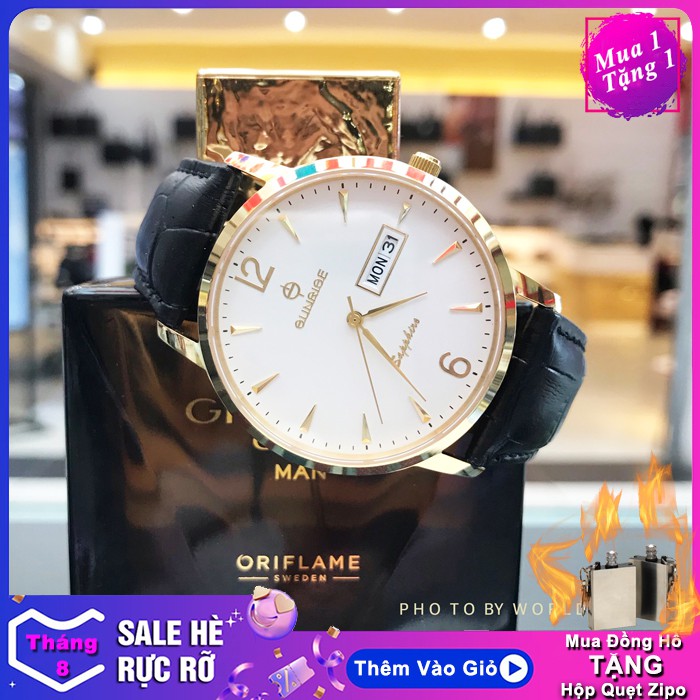 Đồng hồ nam Sunrise DM778SWA Full box, Thẻ BH 03 Năm, Kính Sapphire, Chống xước, Chống nước