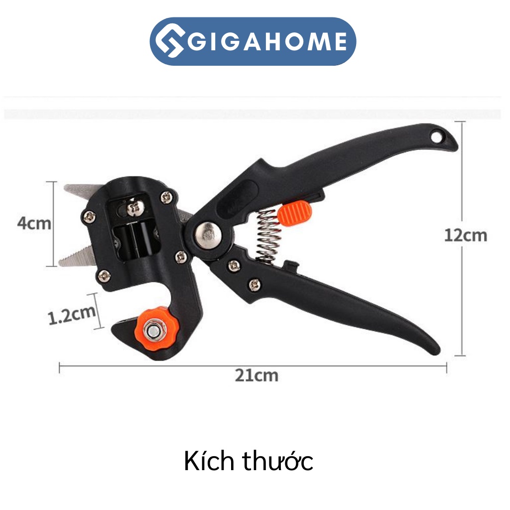 Kéo Ghép Cành Đa Năng Chuyên Dụng 2 Đầu GIGAHOME Tặng 2 Lưỡi Cắt Và Trụ Đỡ 8463