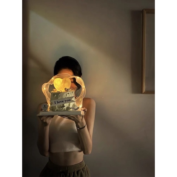 Quả cầu, Tim phát sáng trang trí bánh