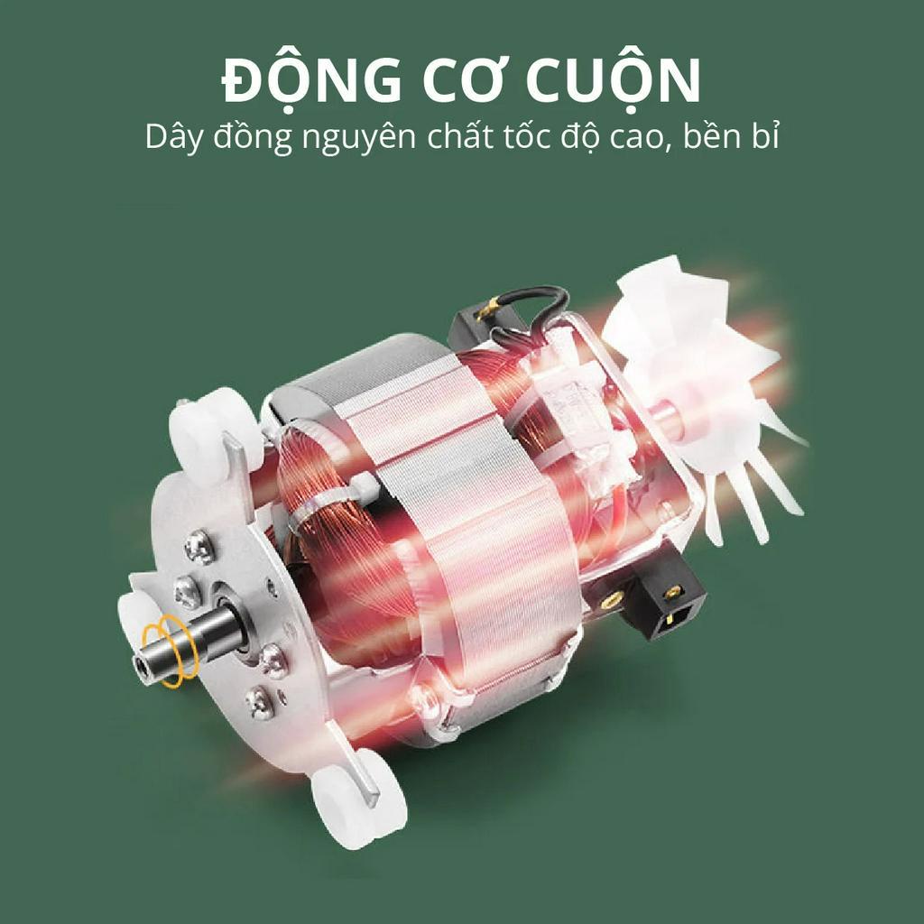 Máy xay công suất lớn nấu cháo làm sữa hạt cối thuỷ tinh 1.75L xay siêu mịn