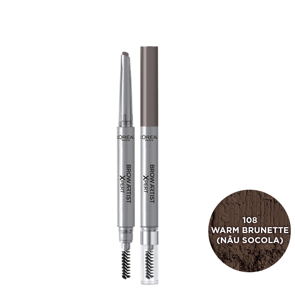 Chì kẻ mày 2 đầu L’Oreal Paris Brow Artist Xpert 0.2g - Pháp Chính Hãng