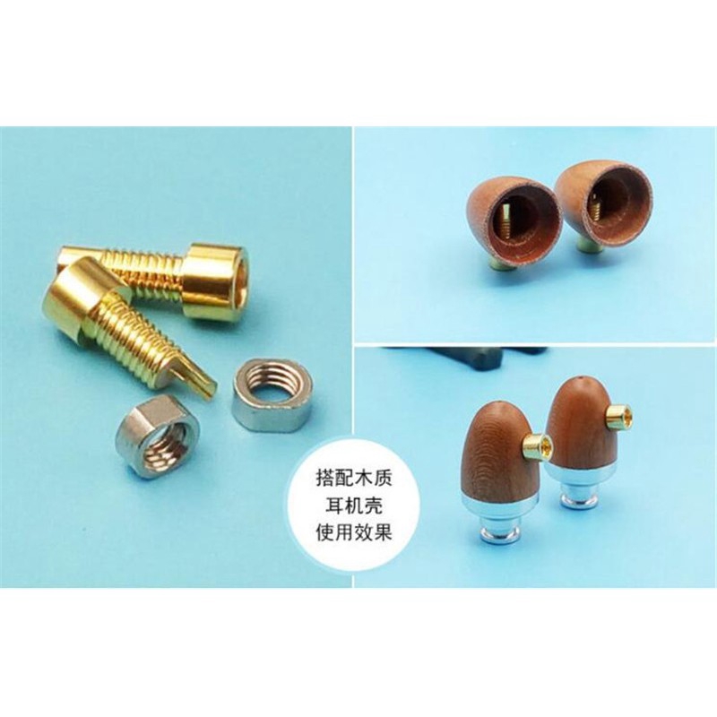 Bộ đầu gắn tai nghe MMCX kèm vít cố định tiện lợi