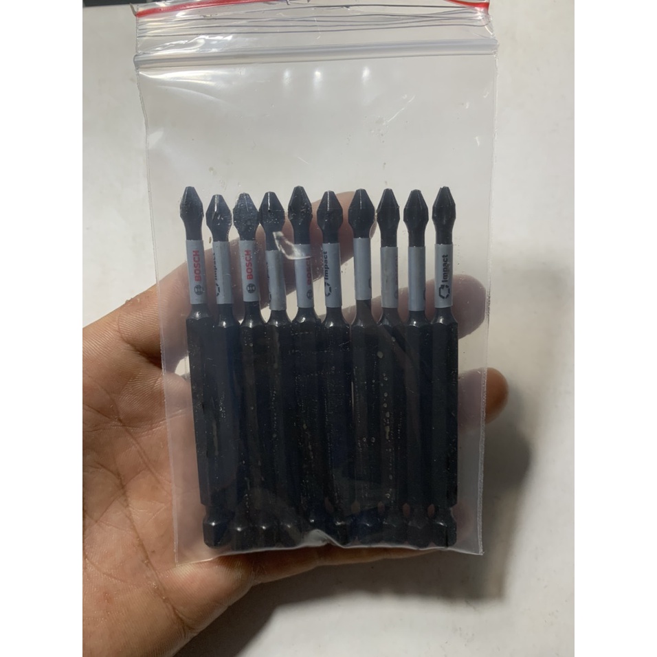 ( Sỉ mũi vít ) Túi 10 mũi vít Bosch PH2 dài 90mm chính hãng có từ