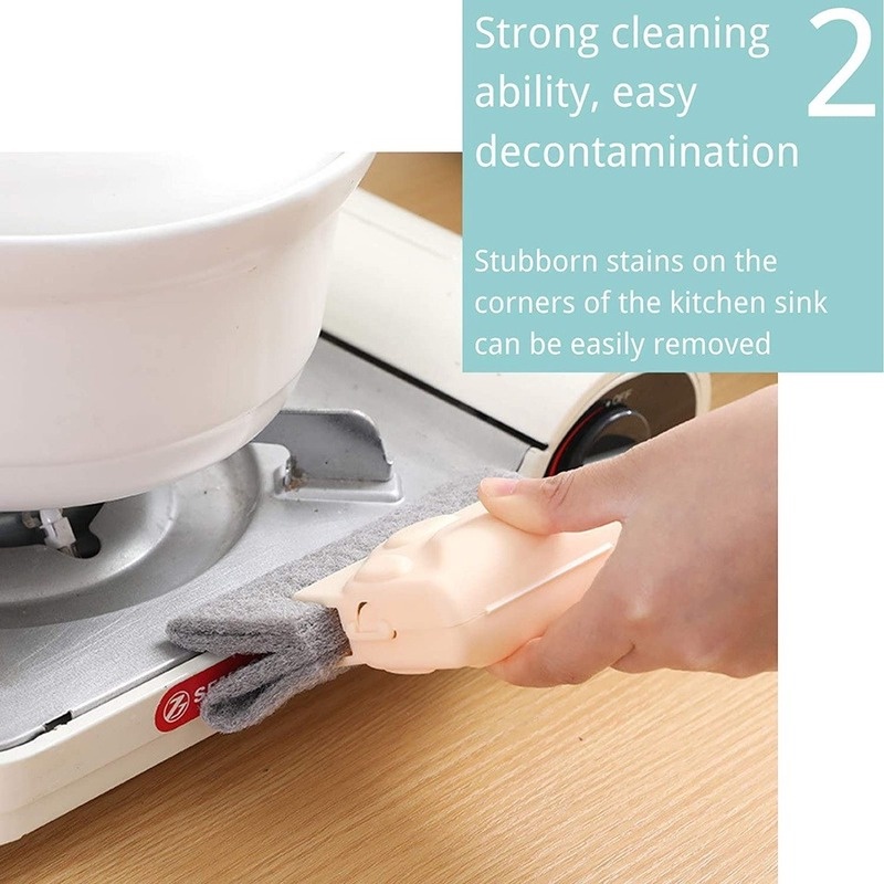Cọ Vệ Sinh Khe Cửa Sổ/ Góc Tường Độc Đáo Tiện Dụng Cho Nhà Bếp