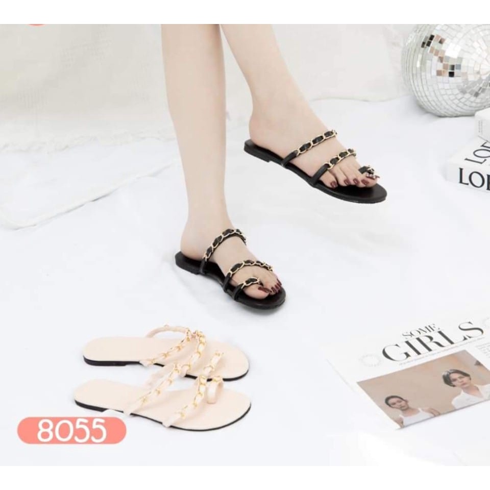 Dép nữ xỏ ngón phối xích size37