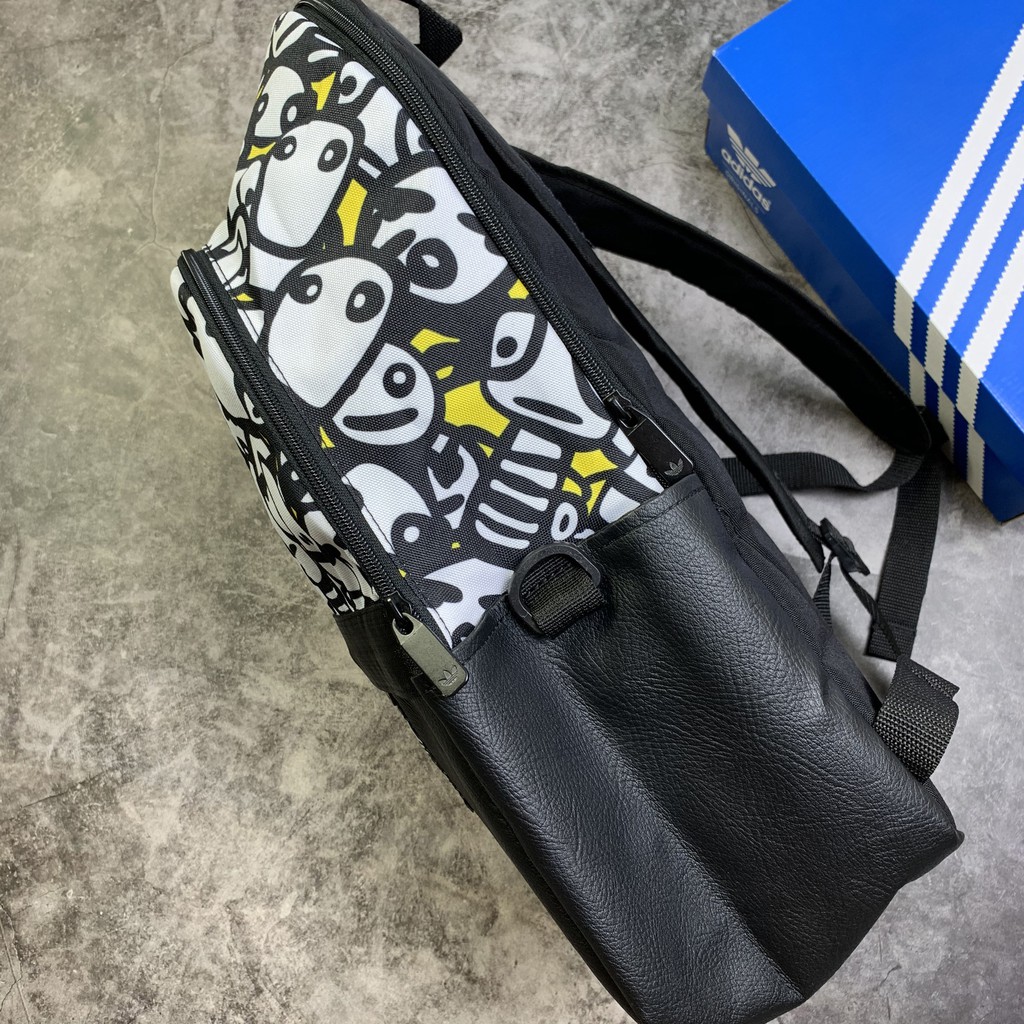 [NGHIỆN TÚI GIÁ GỐC + VIDEO THẬT] Balo Adidas Originals Clover Panda Backpack - Mẫu 6 | HÀNG XUẤT DƯ XỊN/ GIÁ RẺ NHẤT