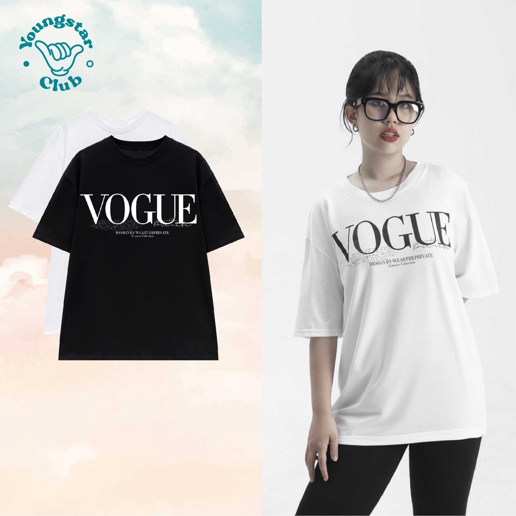 Áo Thun Unisex Tay Lỡ Form Rộng Nam Nữ VOGUE Basic cao cấp chất cotton 100% phông siêu mát | BigBuy360 - bigbuy360.vn