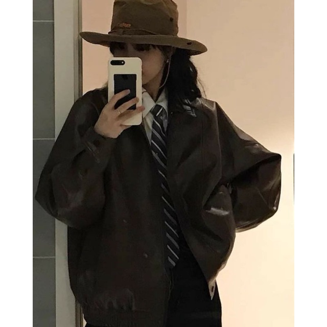 Order áo khoác da ulzzang 4358