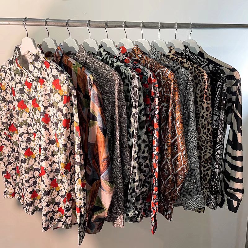 Áo Sơ Mi Dáng Rộng Tay Dài Họa Tiết Ngựa Vằn Phong Cách Hàn Quốc Mẫu Mới Thời Trang Hè Thu Dành Cho Nam Và Nữ 2022