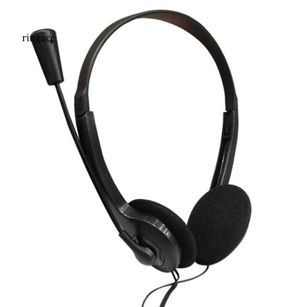 Tai nghe chụp tai đầu cắm 3.5mm tích hợp mic cho laptop/ máy tính PC