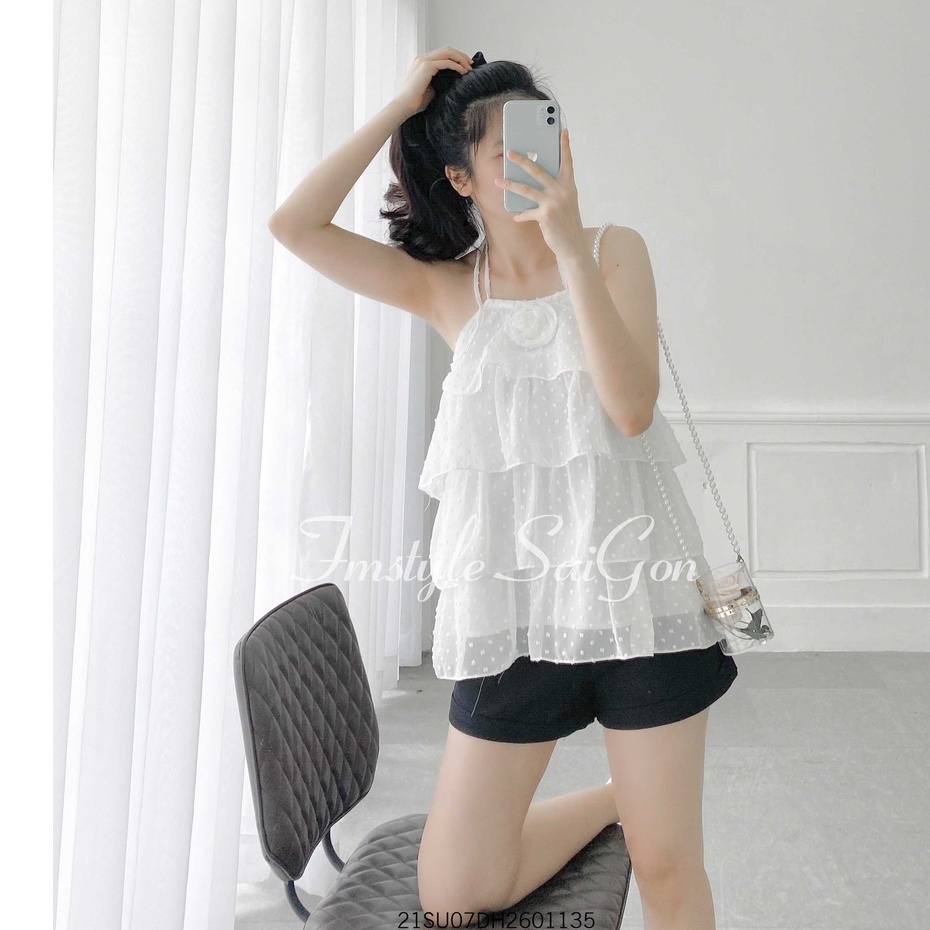 Áo yếm 4 tầng ngực đính hoa ulzzang thời trang Fmstyle Saigon 21SU07DH2601