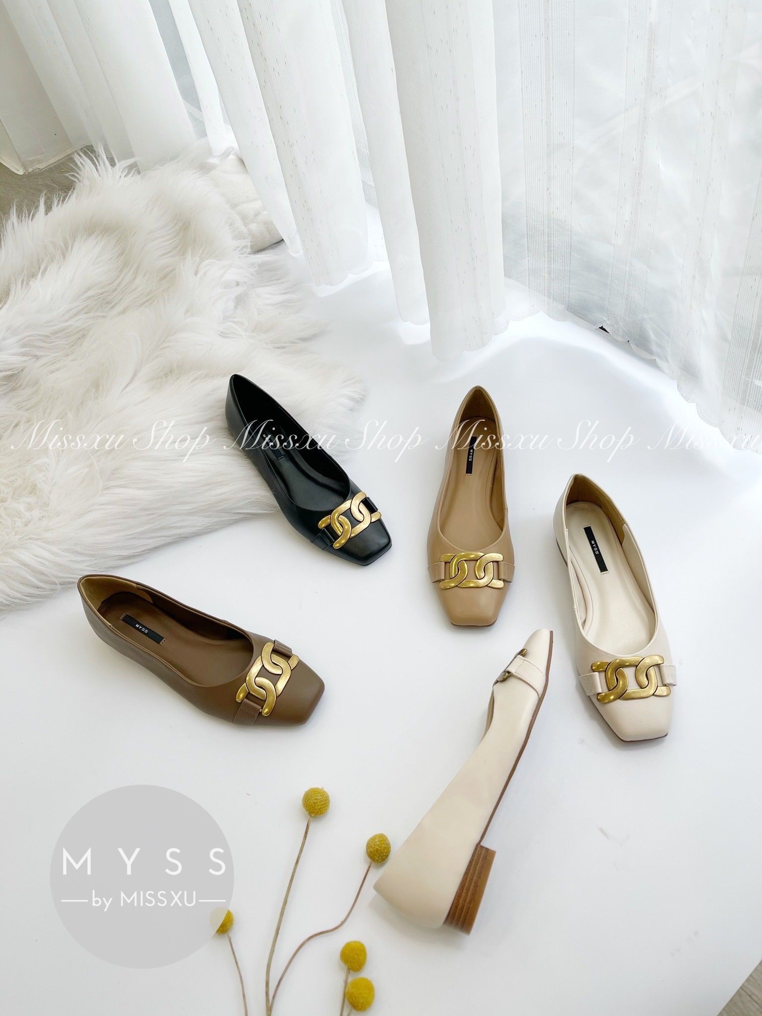 Giày búp bê phối khoen CC Myss - BB25 | BigBuy360 - bigbuy360.vn