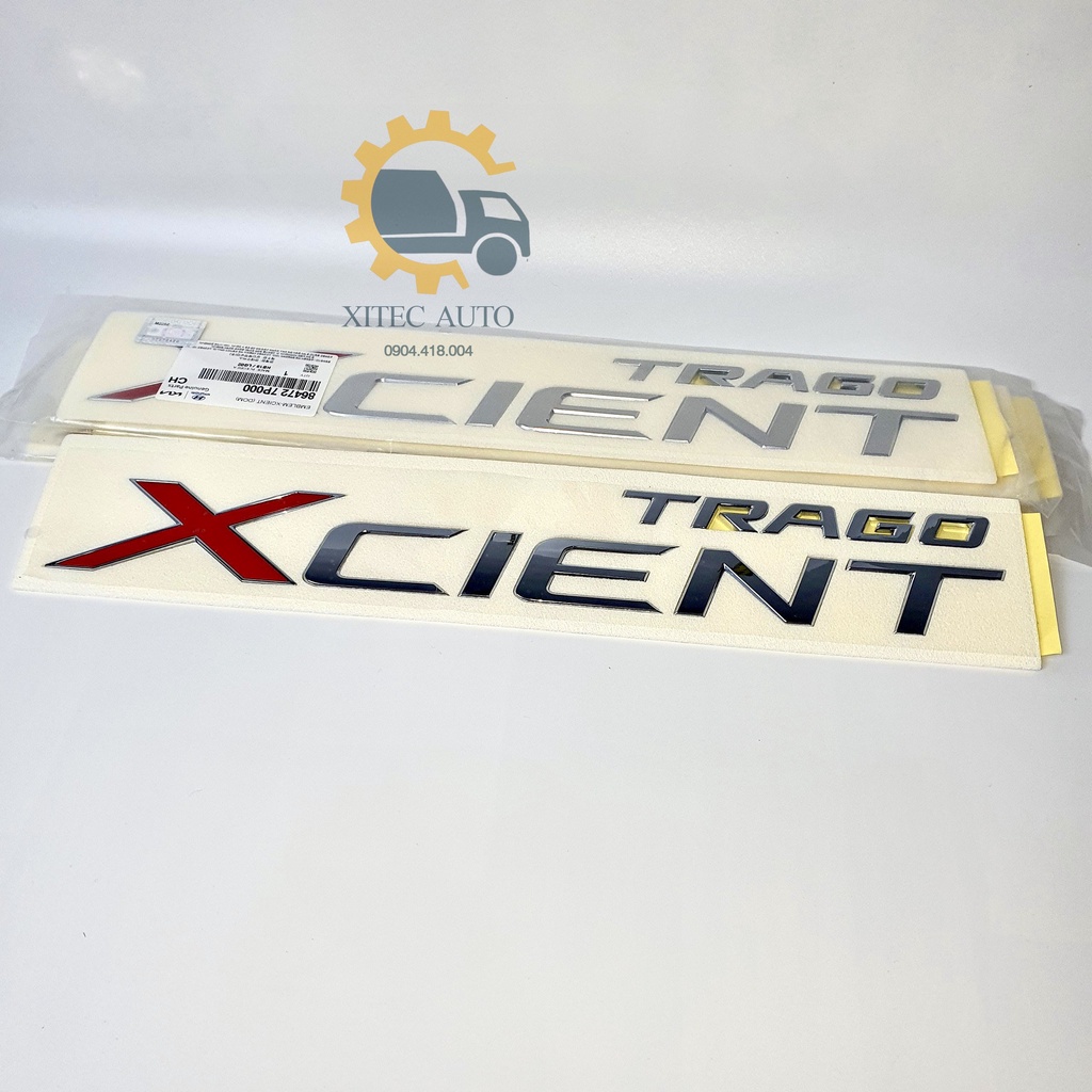 Chữ Trago Xcient - Xi mạ chính phẩm Mobis
