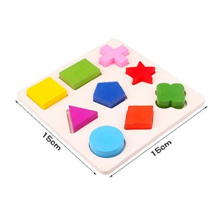 Bảng Gỗ Hình Dạng Và Chia Phần Montessori