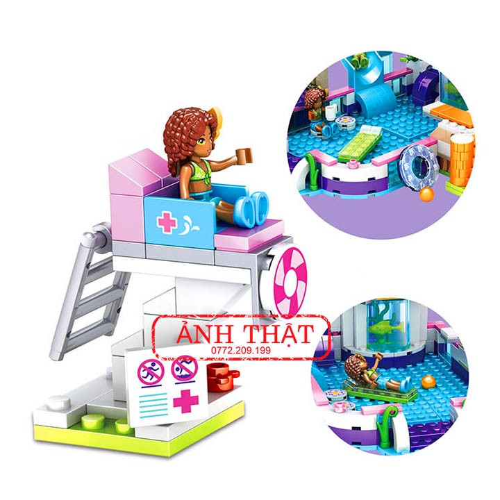 Lego Friends TENMA 3011 / LELE 37029. BELA 10611. 550pcs. Bộ Lego Xếp Hình Khu Vui Chơi Ngoài Trời Friends