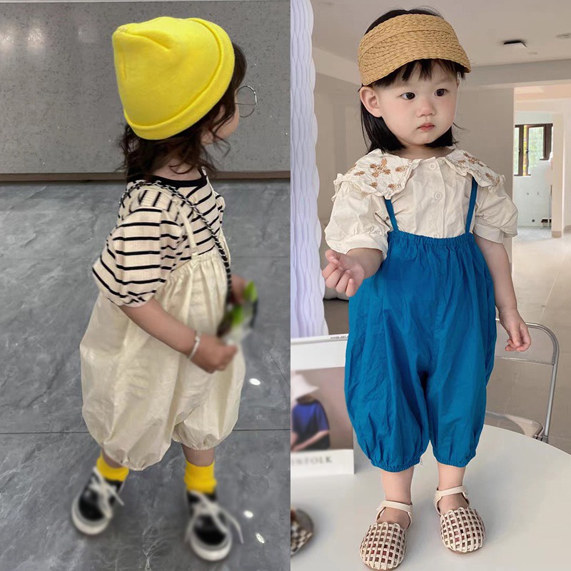 Bộ Quần Yếm Thời Trang Hàn Quốc Cho Bé Gái