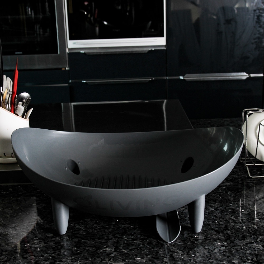 Kệ úp chén nhựa Ollyhome, Kệ đựng bát đĩa muỗng  có khe thoát nước nhựa cao cấp xuất xứ Hàn Quốc