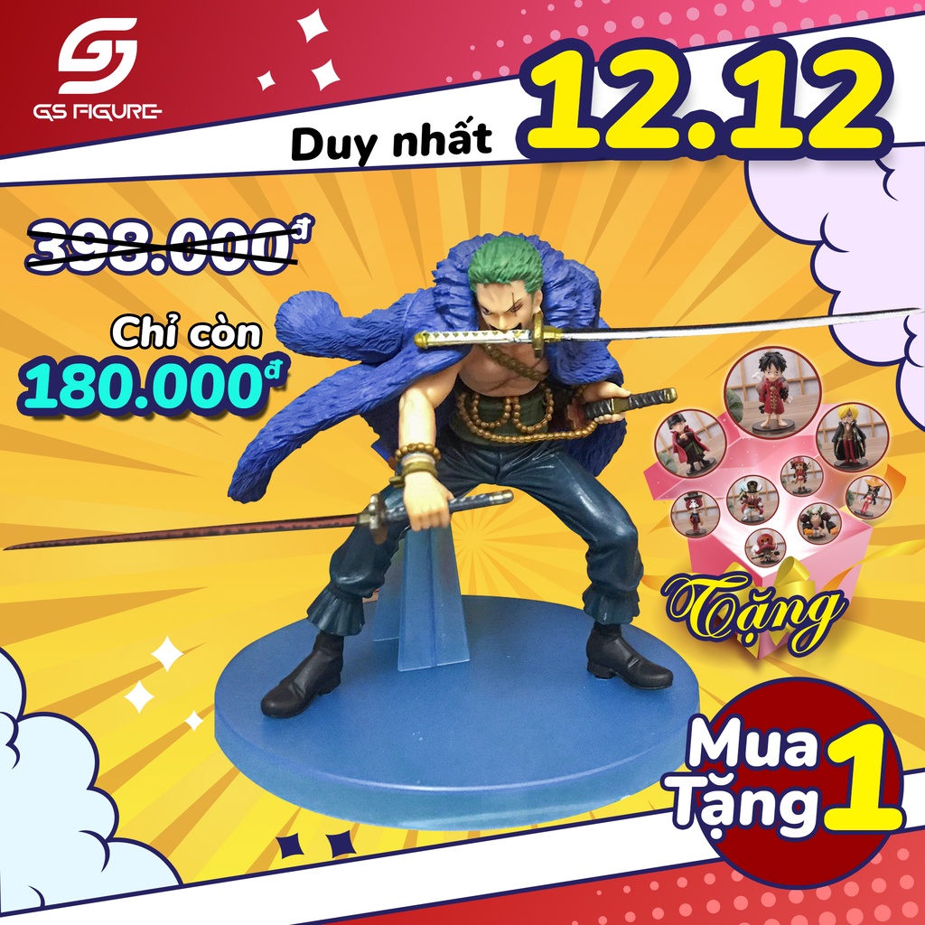 Mô Hình Zoro - Mô Hình One Piece Nhân Vật Zoro Phiên Bản Đặc Biệt - Figure Zoro One Piece Cao 13CM