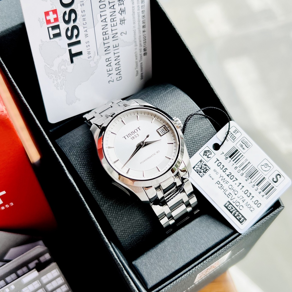 Đồng hồ nữ dây thép Tissot Couturier Powermatic 80 T035.207.11.031.00