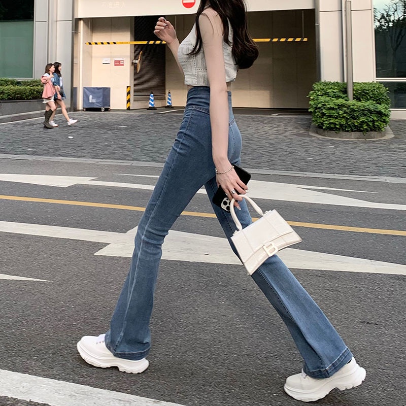 Quần jean COZOKC ống rộng lưng cao cao cấp