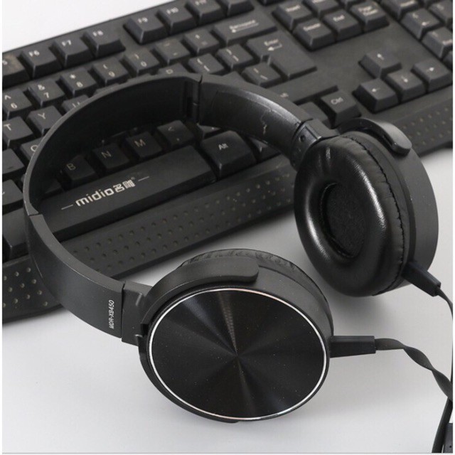 Tai Nghe Chụp Tai MDR -XB450 có mic hỗ trợ đàm thoại, jack cắm 3.5mm tương thích