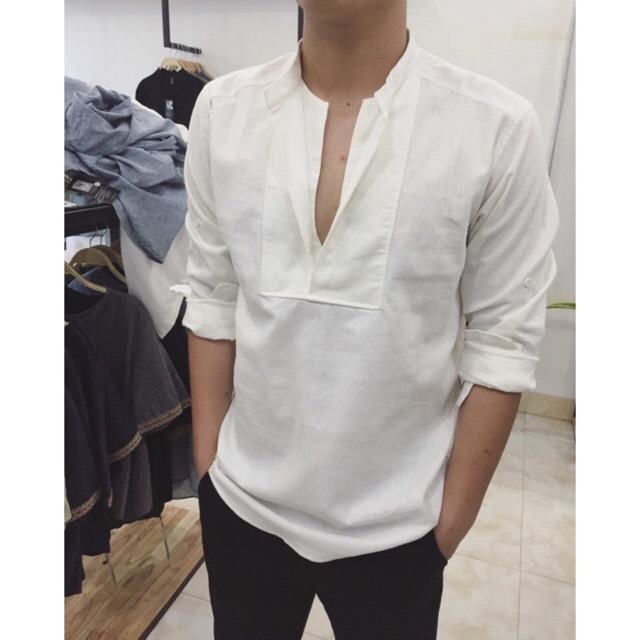 ÁO ĐŨI DÀI TAY CỔ 2 LỚP | BigBuy360 - bigbuy360.vn