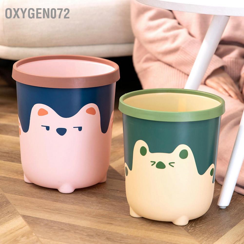 Oxygen072 Oxygen072 Thùng rác Hình chú gấu dễ thương Dung tích lớn cho Phòng tắm ngủ bếp khách